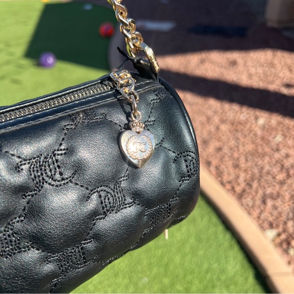 NWT Juicy Couture Choose Juicy II Quilted Barrel Bag w/Mini Bag in Liquorice - Picture 13 of 14